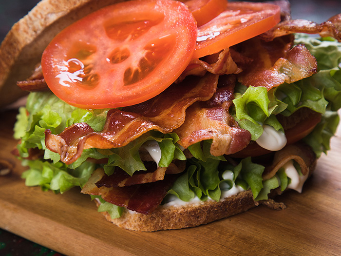 Bacon Lettuce and Tomato Toastie