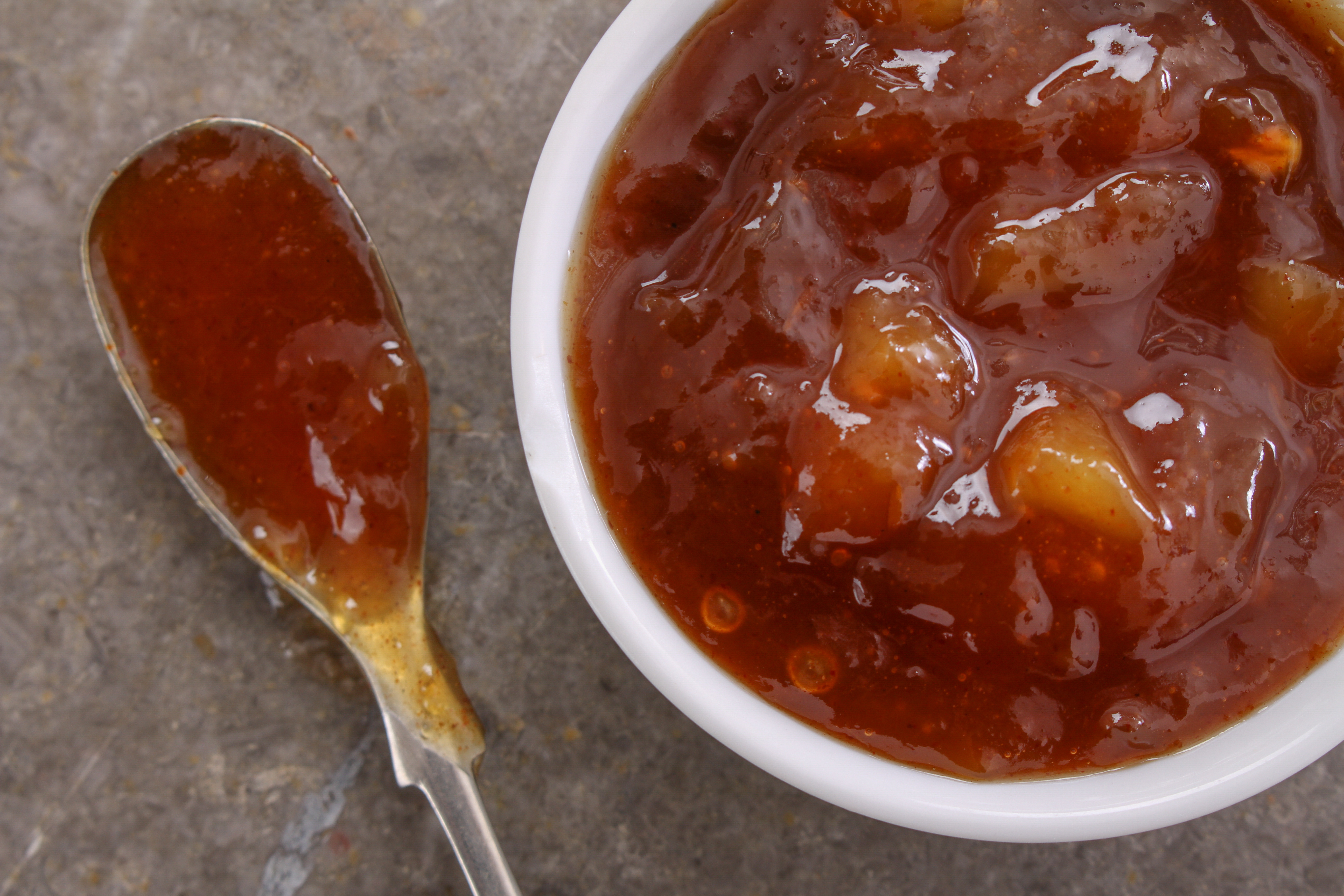 Spicy Mango Chutney in a dish